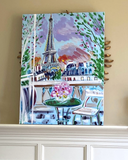 Paris au Printemps Stretched Canvas