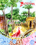 TWD Live Paint Class: TO BARCELONA, WITH LOVE (Saturday October 4 @ 1 PM EST)