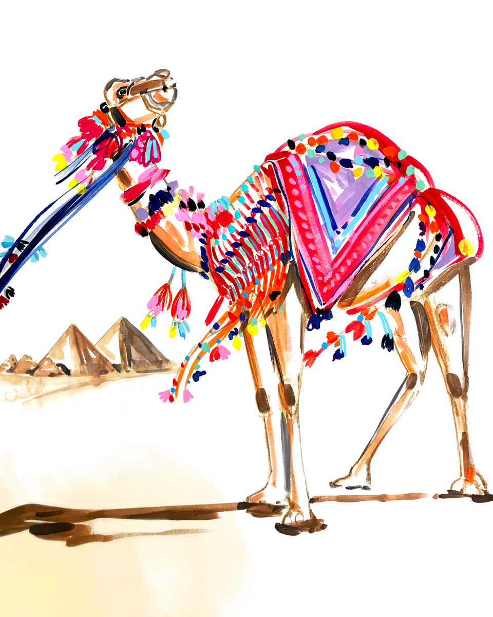 Carmen the Camel Print – TravelWriteDraw