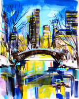 Central Park & City Lights Print