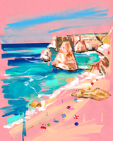 Mediterranean Summer Stretched Canvas
